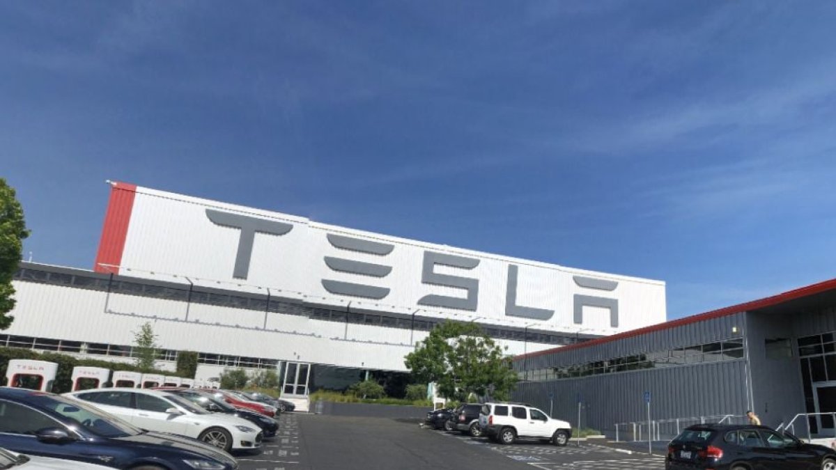 Fábrica de Tesla en Freemont (California).