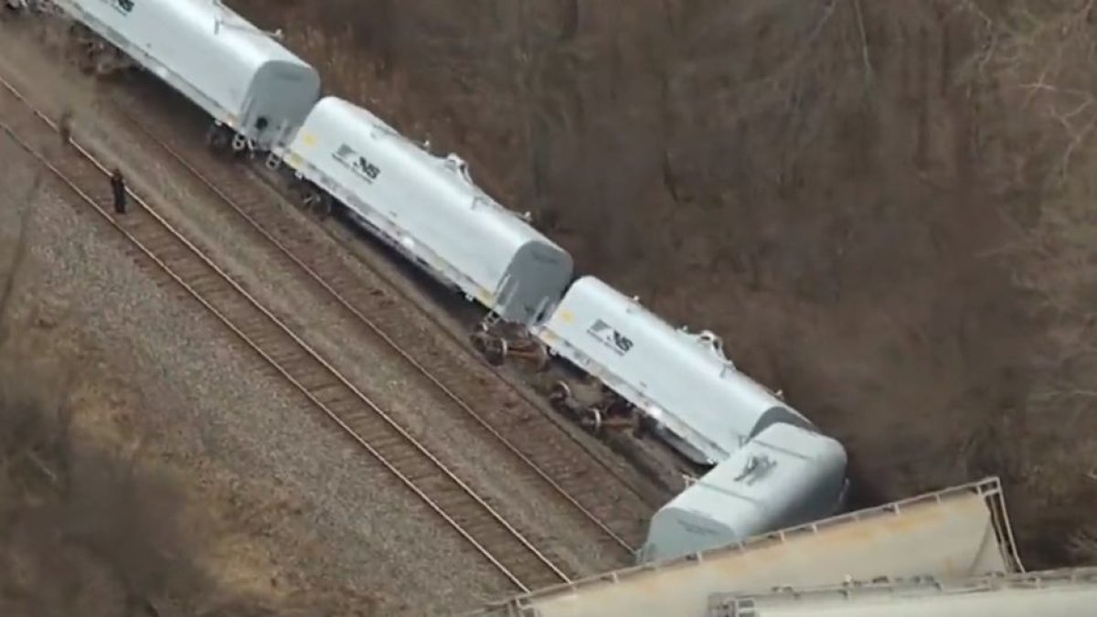 Accidente ferroviario cerca de Detroit el 16 de febrero de 2023