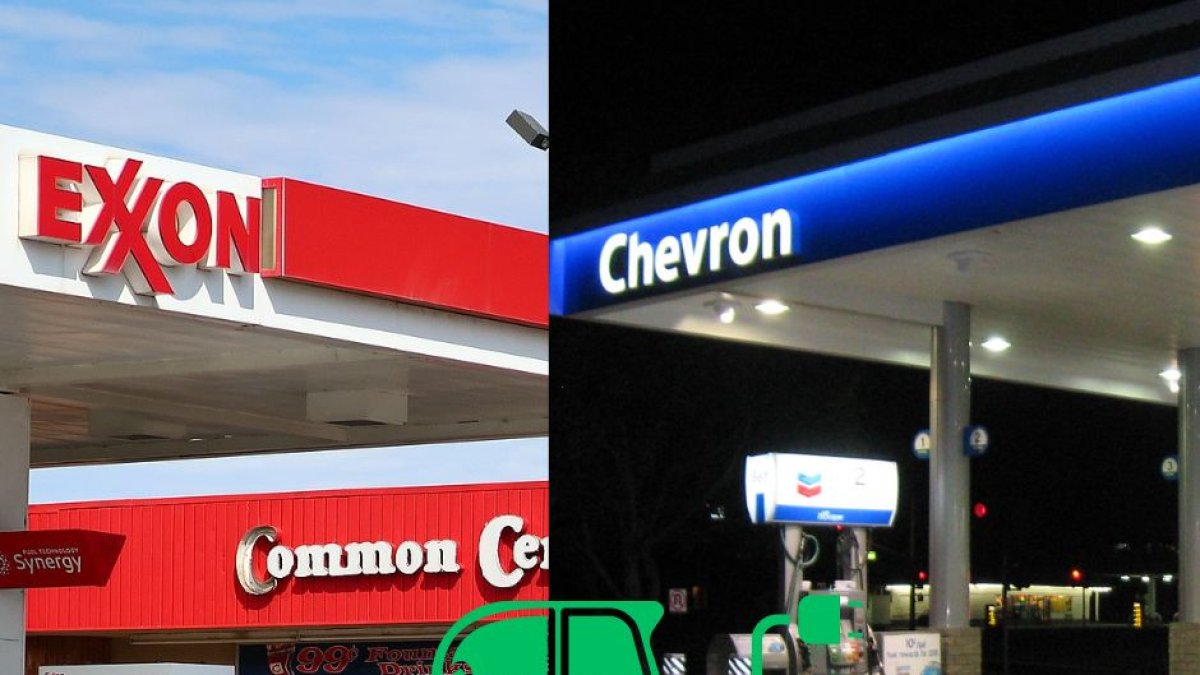 Gasolineras Exxon y Chevron.