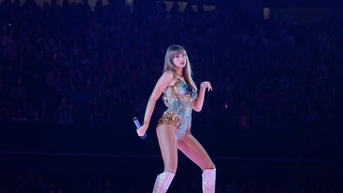 Taylor Swift durante una de sus actuaciones en Arlington, Texas, dentro de su 'Eras Tour'.