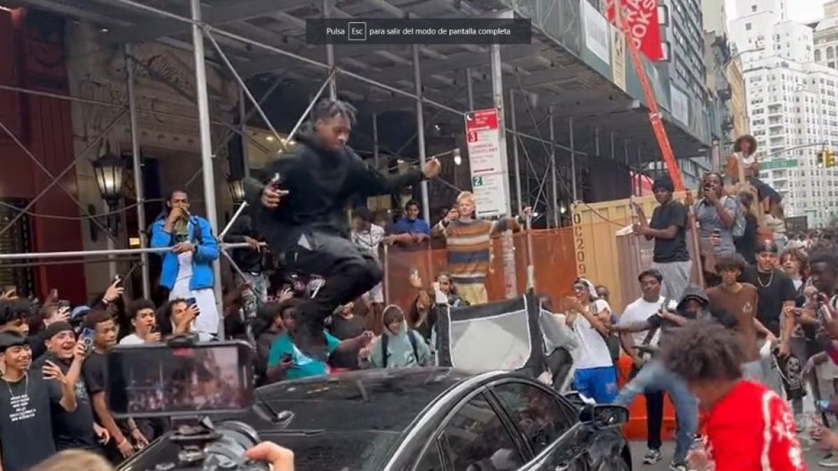 Video de los disturbios durante el evento de Kai Cenat.