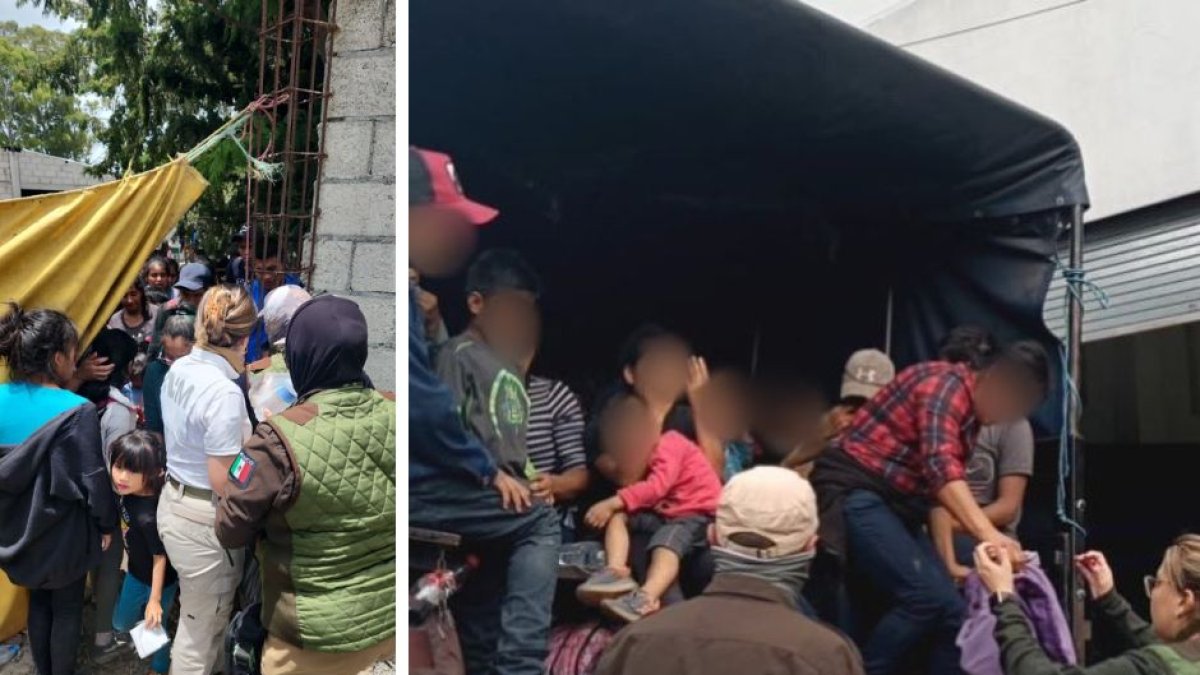 Imágenes de la liberación de migrantes en México.