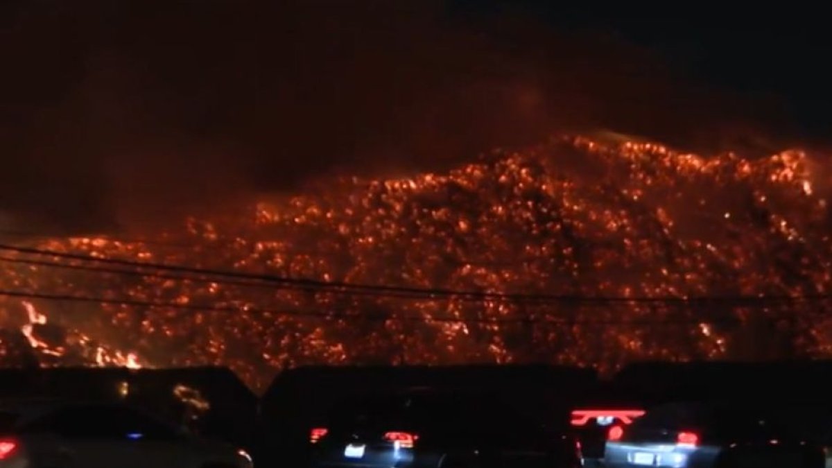 Incendio forestan en Houston (Texas)