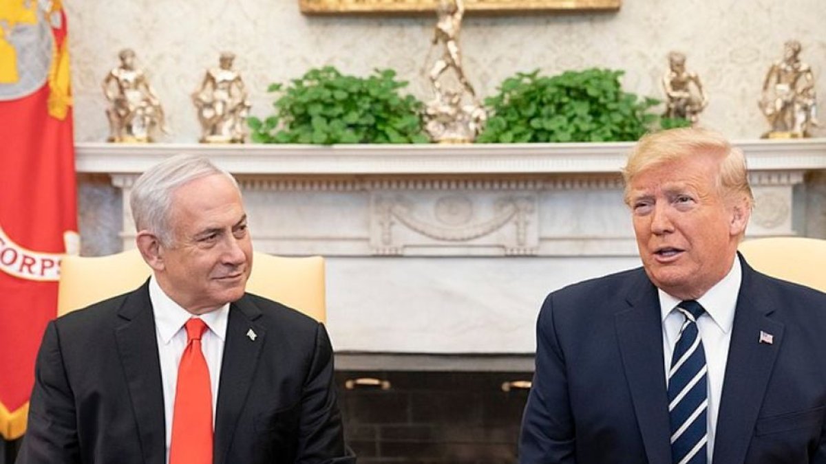 Imagen de archivo del presidente Trump y el primer ministro Netanyahu.