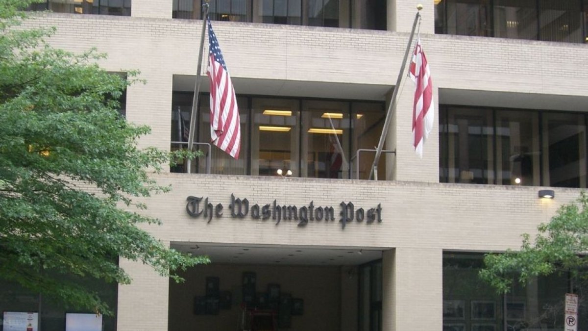 Imagen de archivo del edificio del Washington Post en Washington D.C.