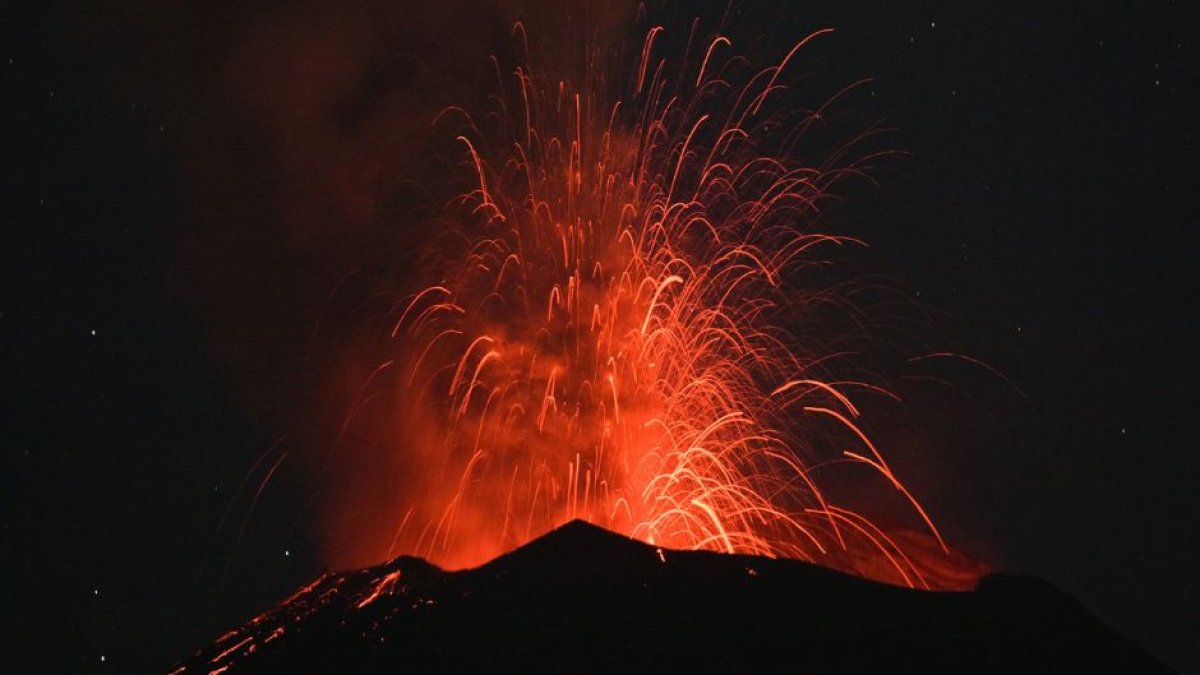 Imagen del volcán Popo