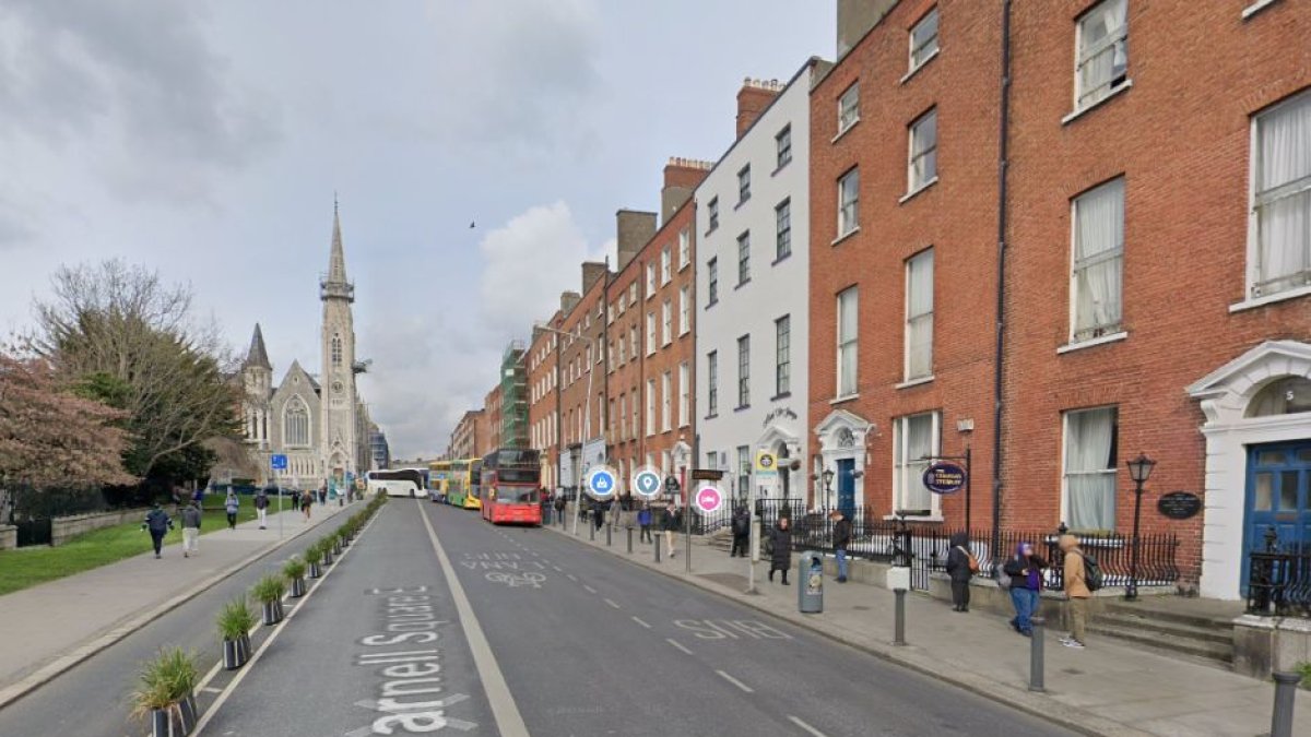 Parnell Square East, la zona del apuñalamiento en Dublín.