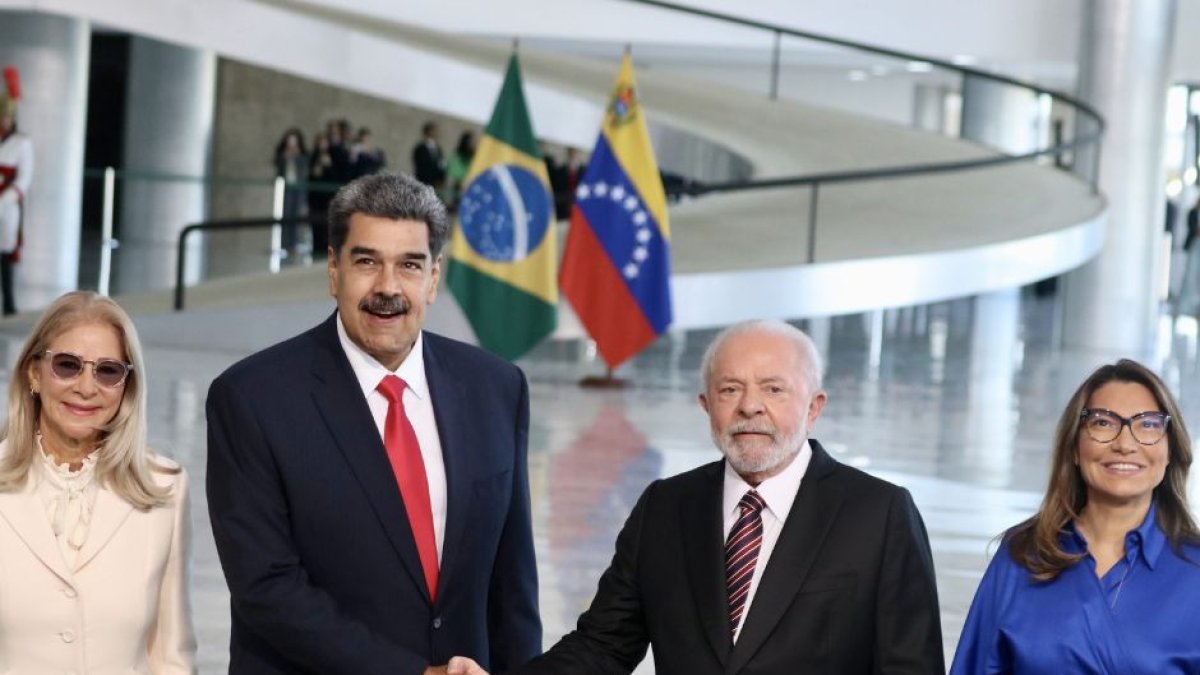 Lula da Silva recibe a Nicolás Maduro en Brasil.