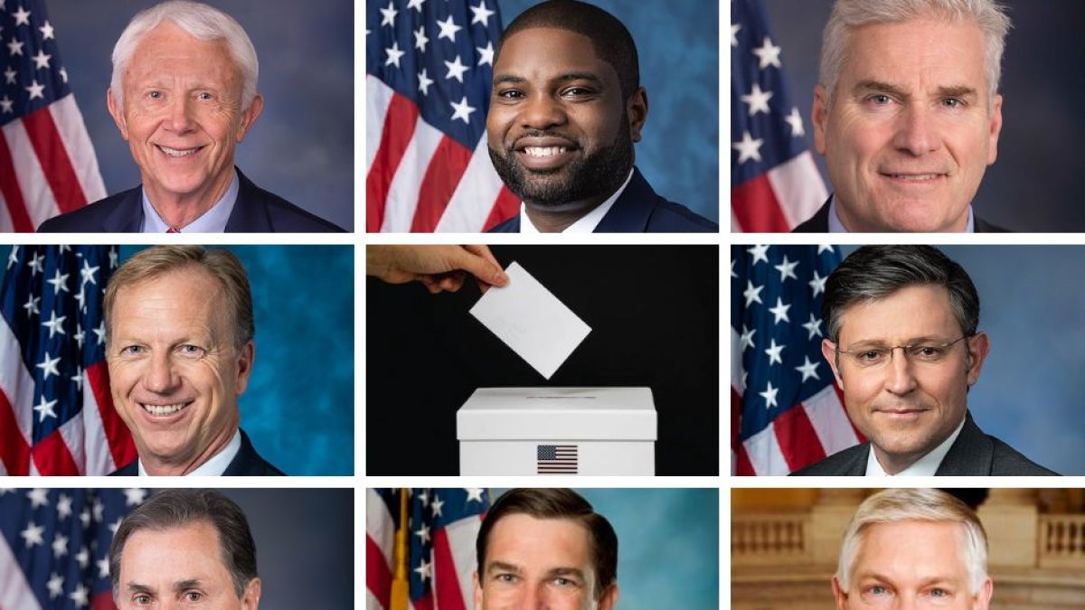 Los nueve candidatos a speaker del GOP.