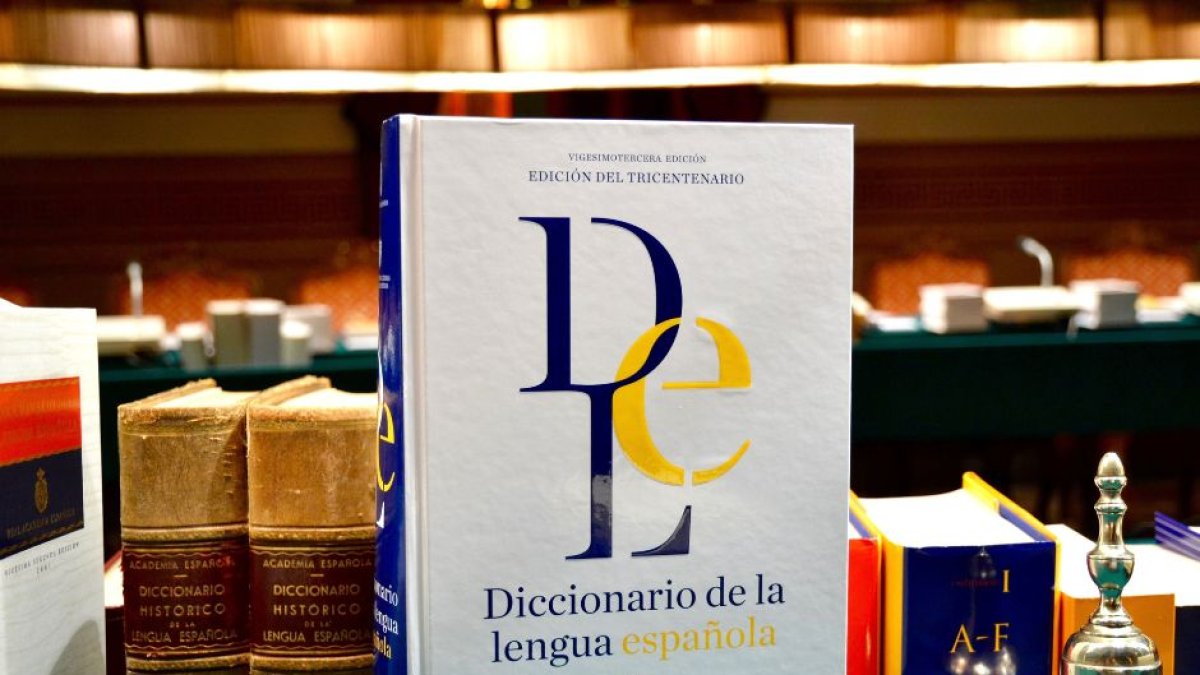 Imagen de un Diccionario de la Real Academia Española proporcionado por la institución en 2014.