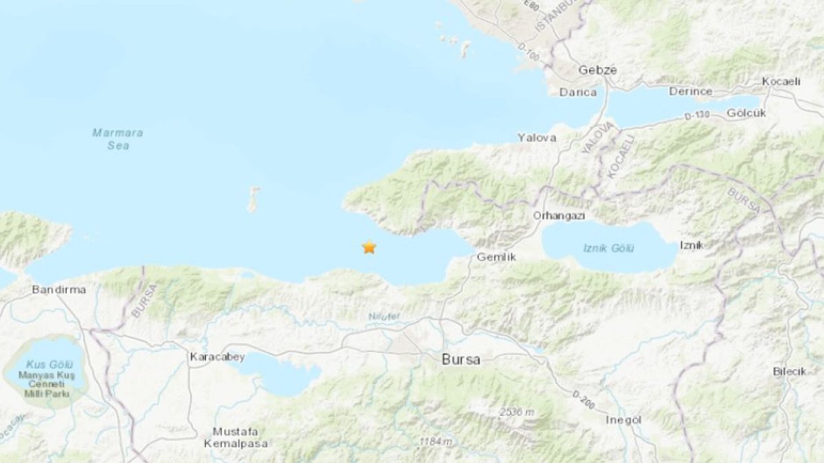 Captura de pantalla monitoreo de sismos de Estados Unidos |