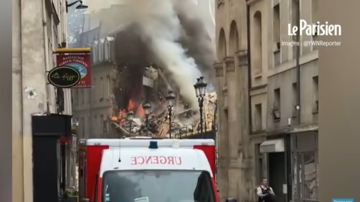 Explosion in Paris.
