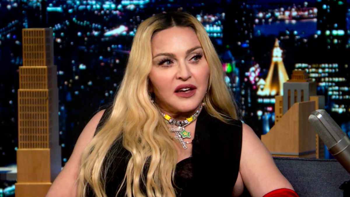Madonna guests on the October 7, 2021 Tonight Show Starring Jimmy Fallon.