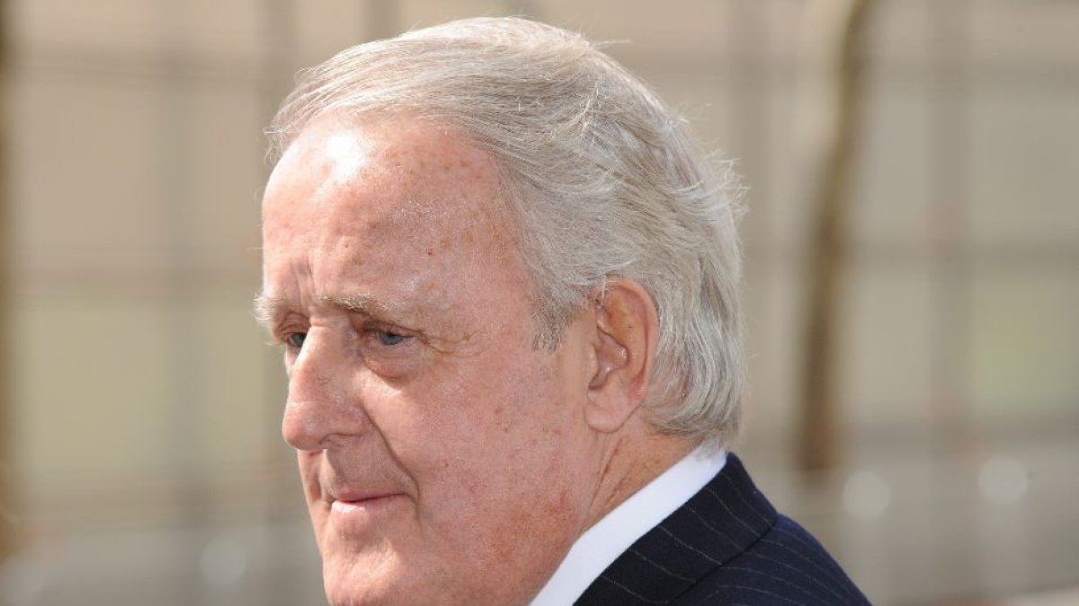 Former Canadian Prime Minister Brian Mulroney, 74, speaks to the media, following a reception at the Mansion House, in the City of London, hosted by Foreign Secretary William Hague for the foreign dignitaries following the funeral service of Baroness Thatcher, at St Paul's Cathedral, central London.
