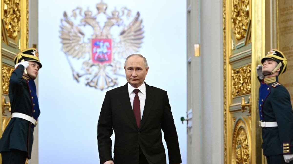 Vladirmir Putin en su juramentación