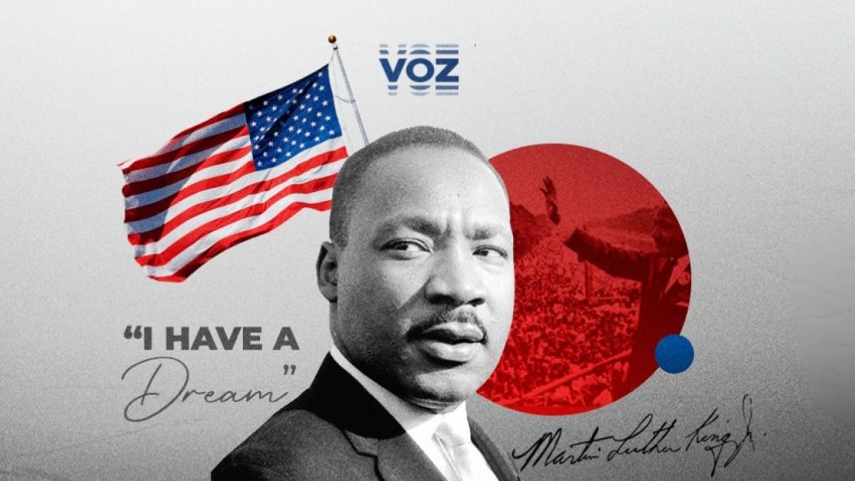 Imagen diseñada por Voz Media con Marthy Luther King
