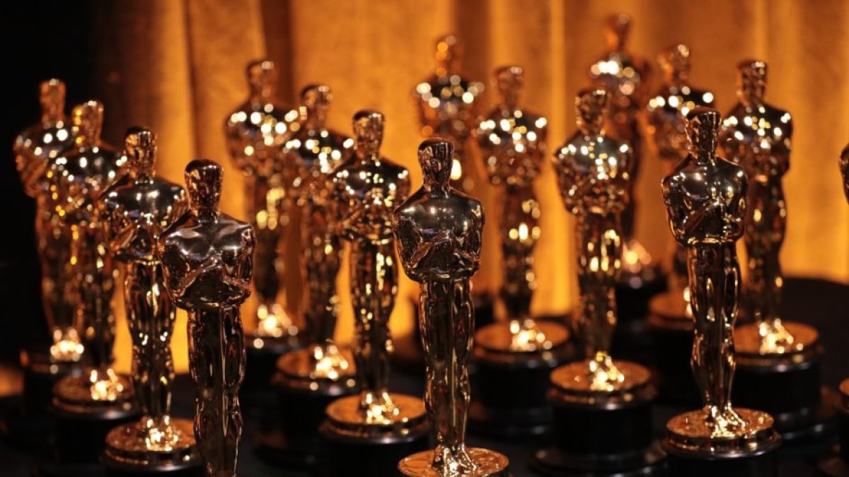 Estatuillas de los premios Óscar listas para ser grabadas y entregadas durante la 96ª edición de la gala de los Oscars que tuvo lugar el domingo, 10 de marzo de 2024 en el Dolby Theatre de Los Ángeles.