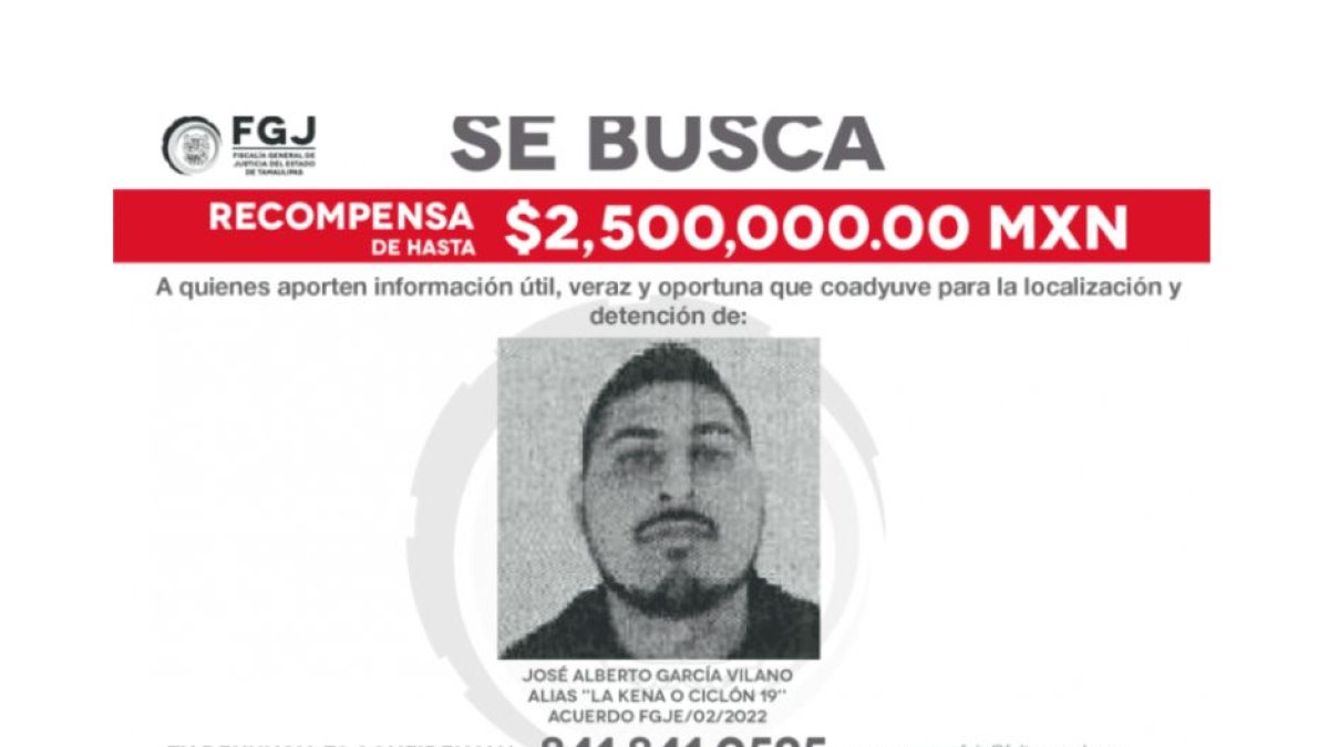 Aviso de búsqueda de 'La Kena' | Fiscalía General de Justicia del Estado de Tamaulipas