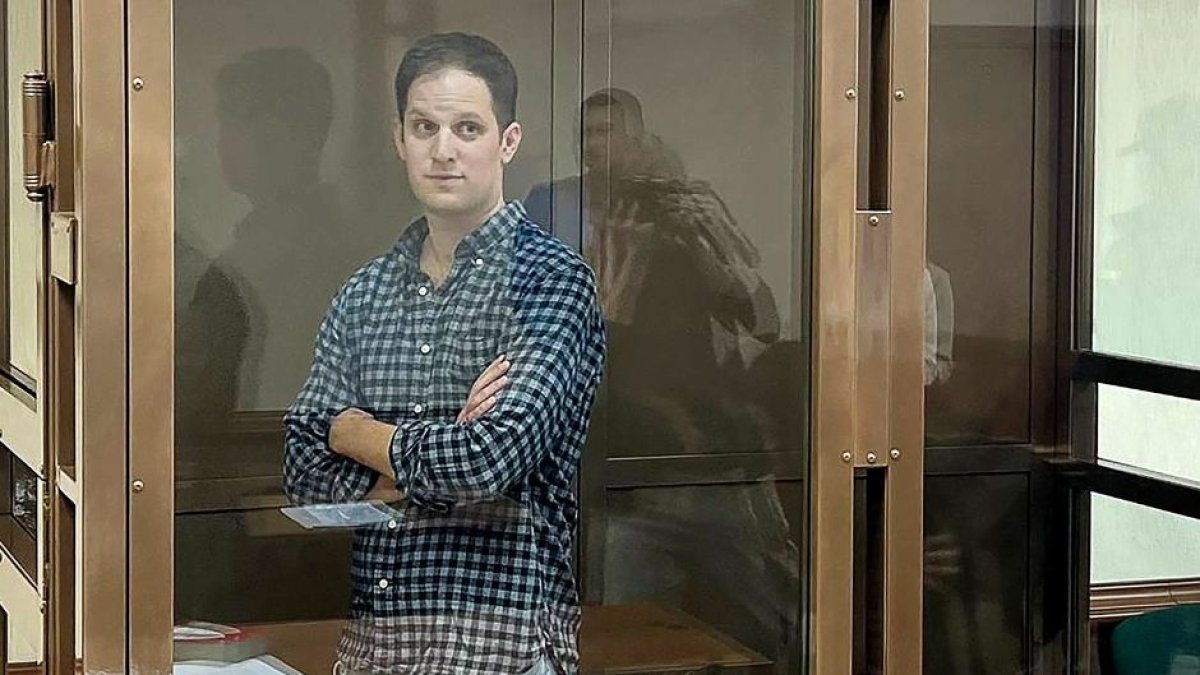 Evan Gershkovich, periodista del The Wall Street Journal encarcelado en Rusia.