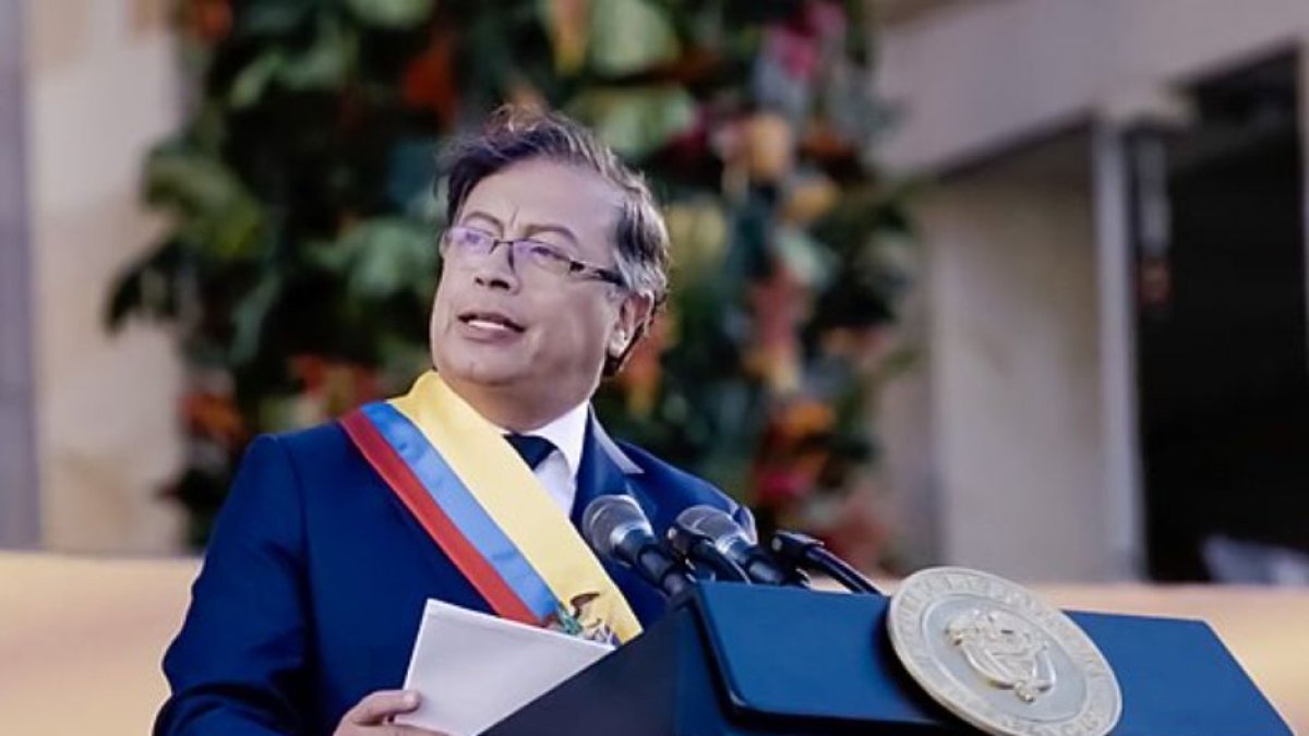La toma de posesión presidencial colombiana de Gustavo Petro en 2022.