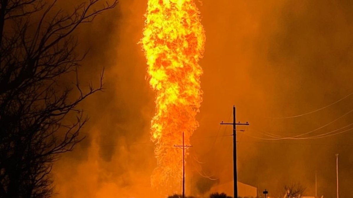 Un incendio en un gaseoducto de Oklahoma