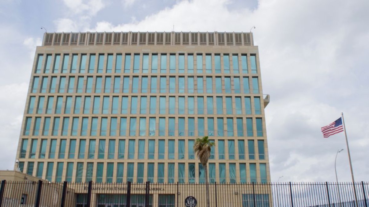 Imagen de archivo de la embajada de Estados Unidos en Cuba en 2016 .
