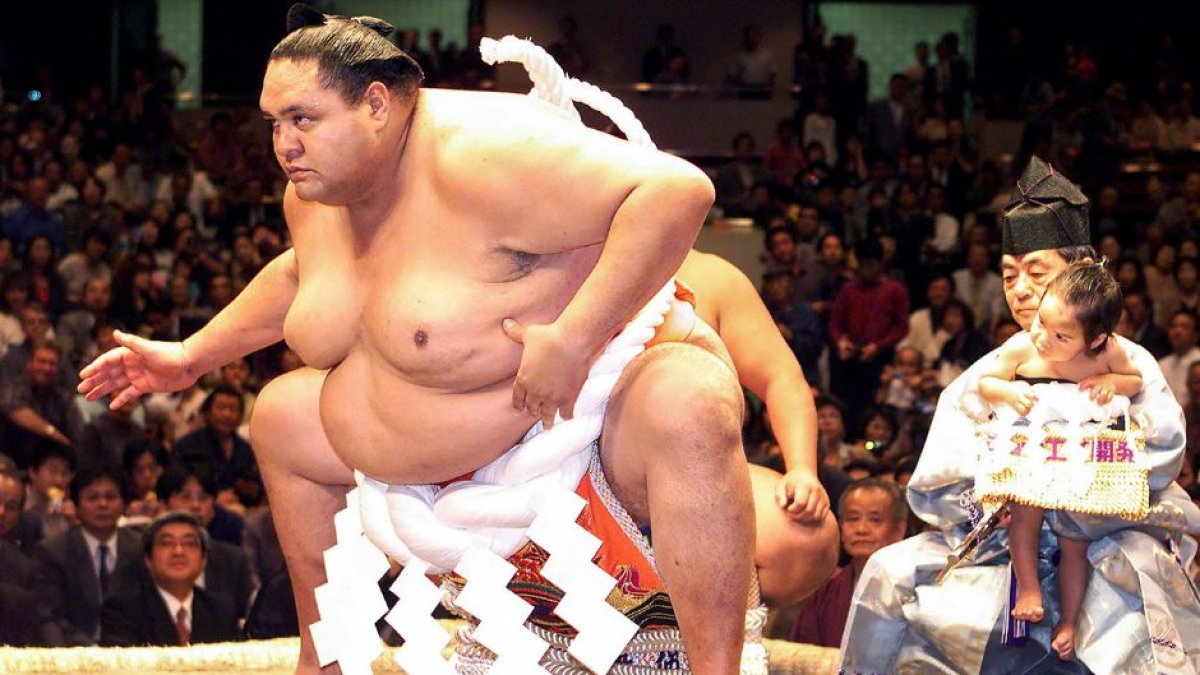 Taro Akebono, luchador de sumo estadounidense.