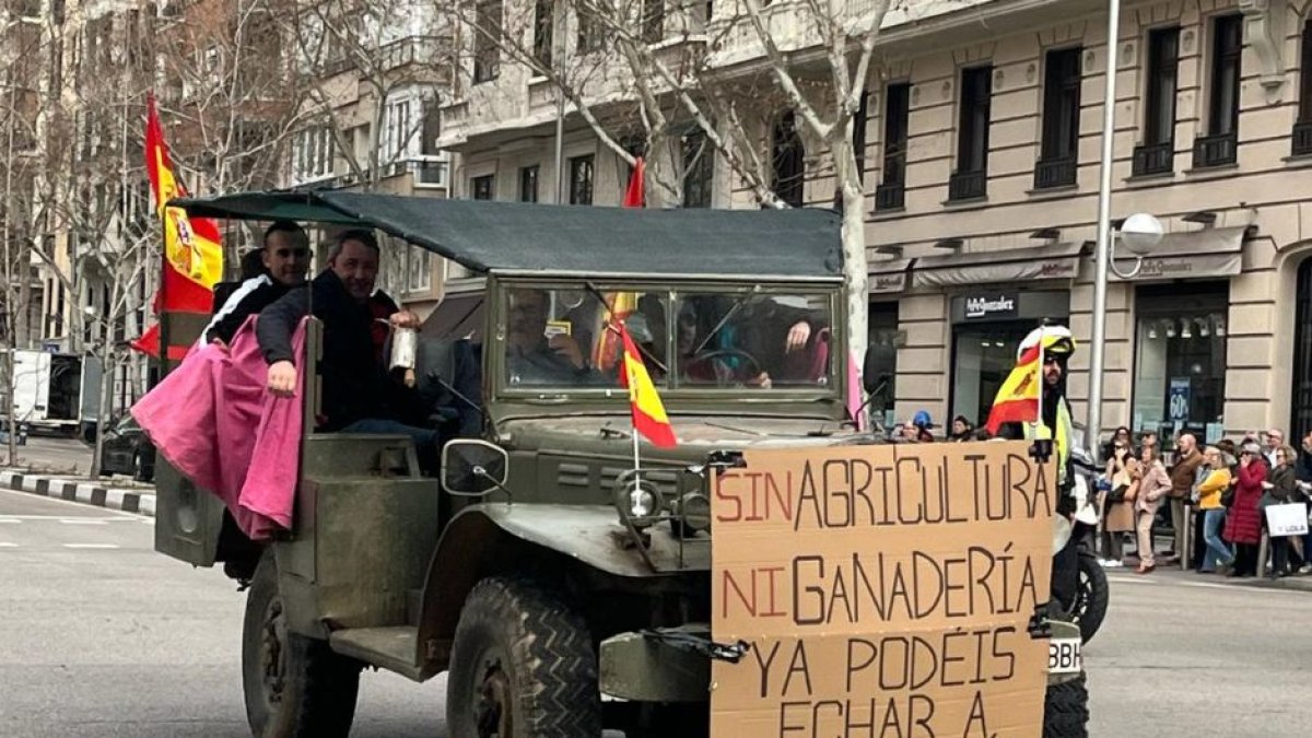 Los agricultores protestan en Madrid | Cortesía de Patricia Baños