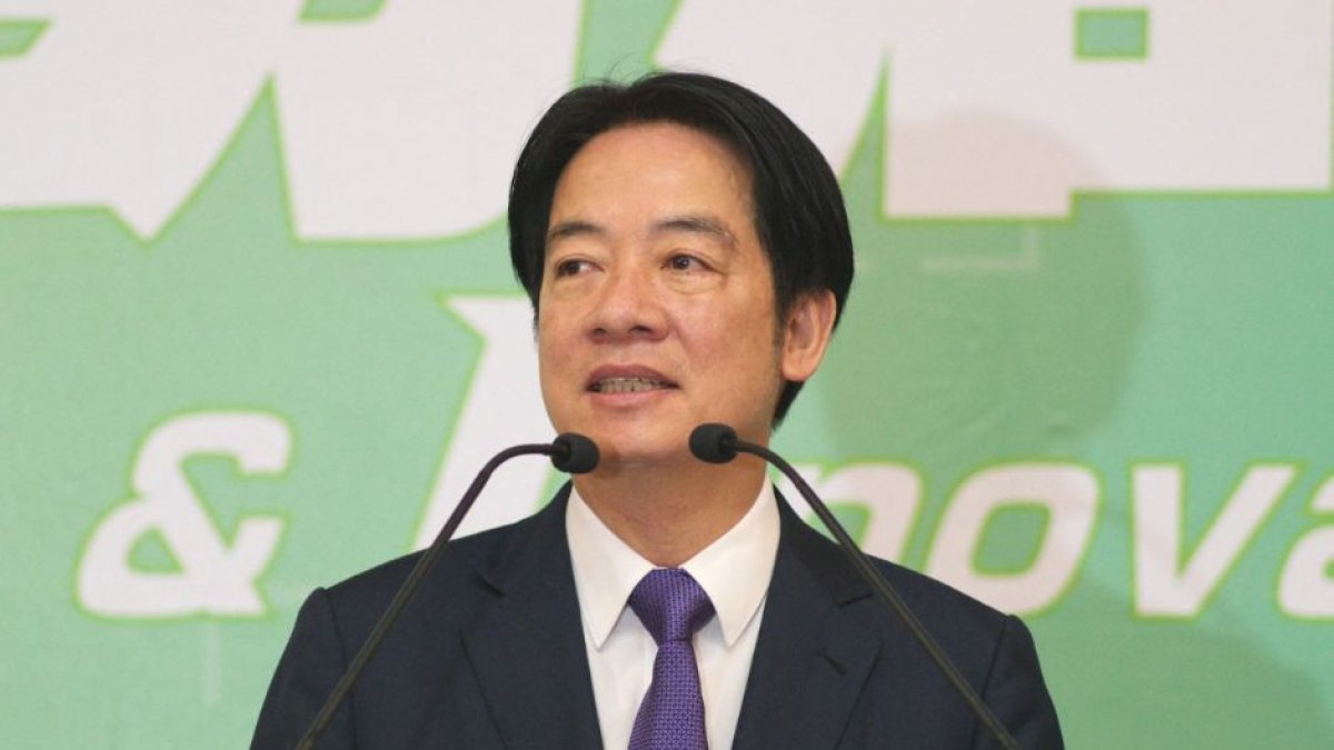 El presidente electo de Taiwán, Lai Ching-te, habla durante una conferencia de prensa en Taipei