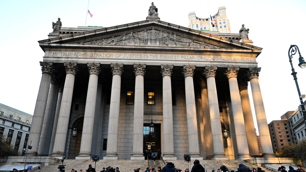 Imagen de la fachada del Tribunal Supremo del Estado de Nueva York en Manhattan.