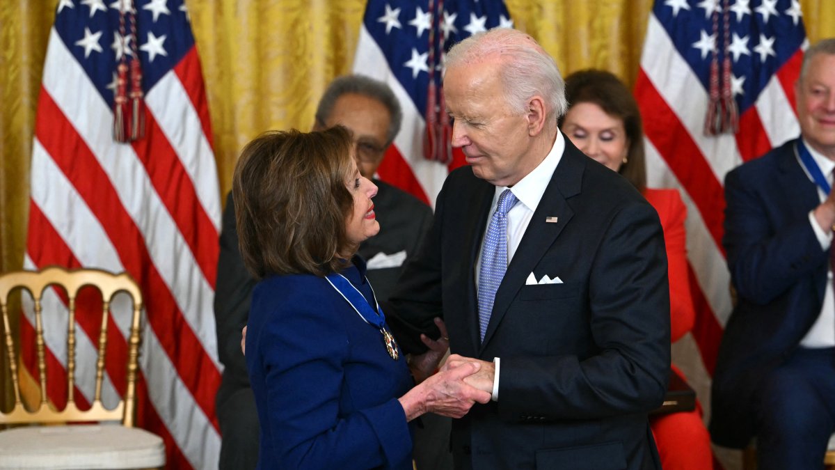 Nancy Pelosi y Joe Biden en la Casa Blanca