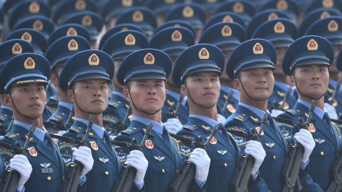 Military personnel of the People's Liberation Army of China.