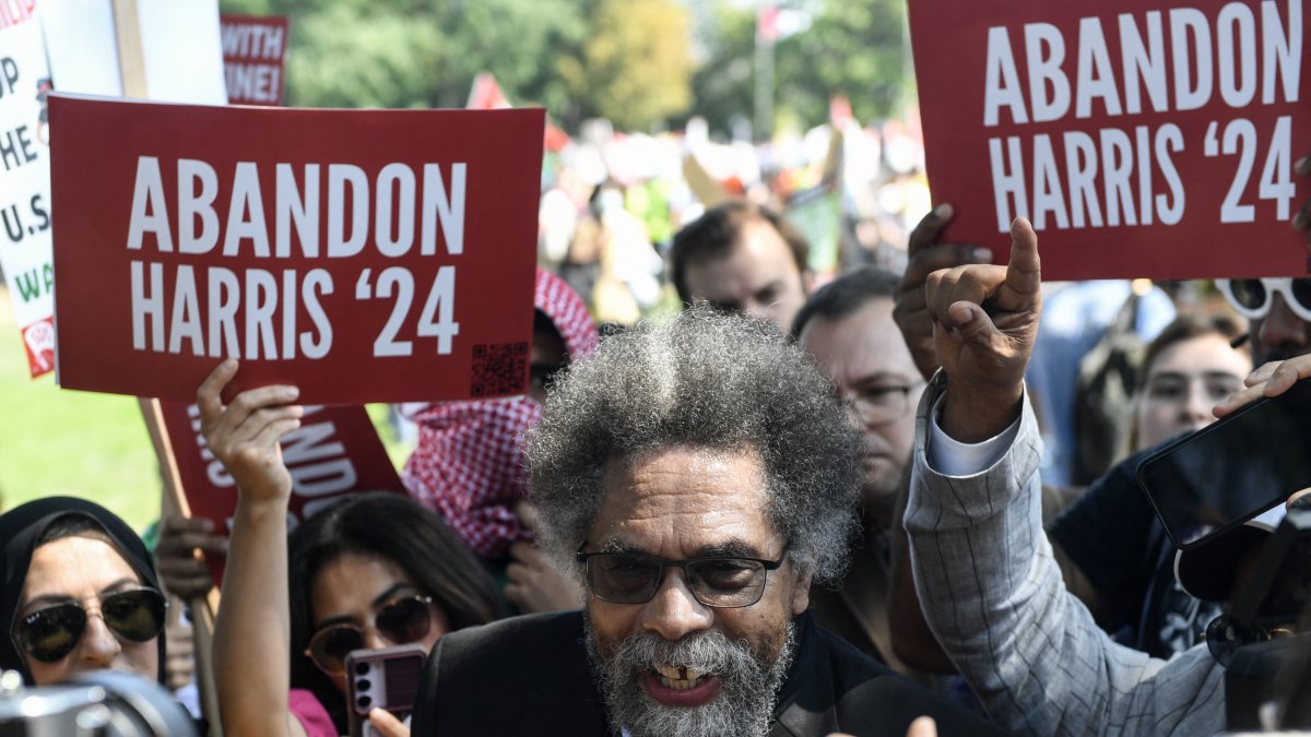 El candidato socialista Cornel West