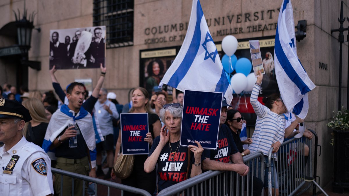 Manifestación contra el antisemitismo