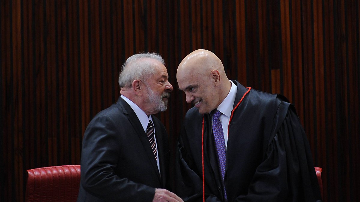 El presidente Lula Da Silva con el juez Alexandre de Moraes