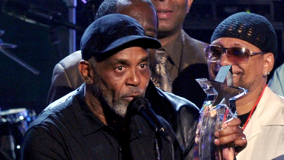 LOS ANGELES, CA - JULY 1: Singer Frankie Beverly (C) accepts the Cadillac Lifetime Achievement Award onstage during the 2012 BET Awards at The Shrine Auditorium on July 1, 2012 in Los Angeles, California. (Photo by Vince Bucci/PictureGroup)