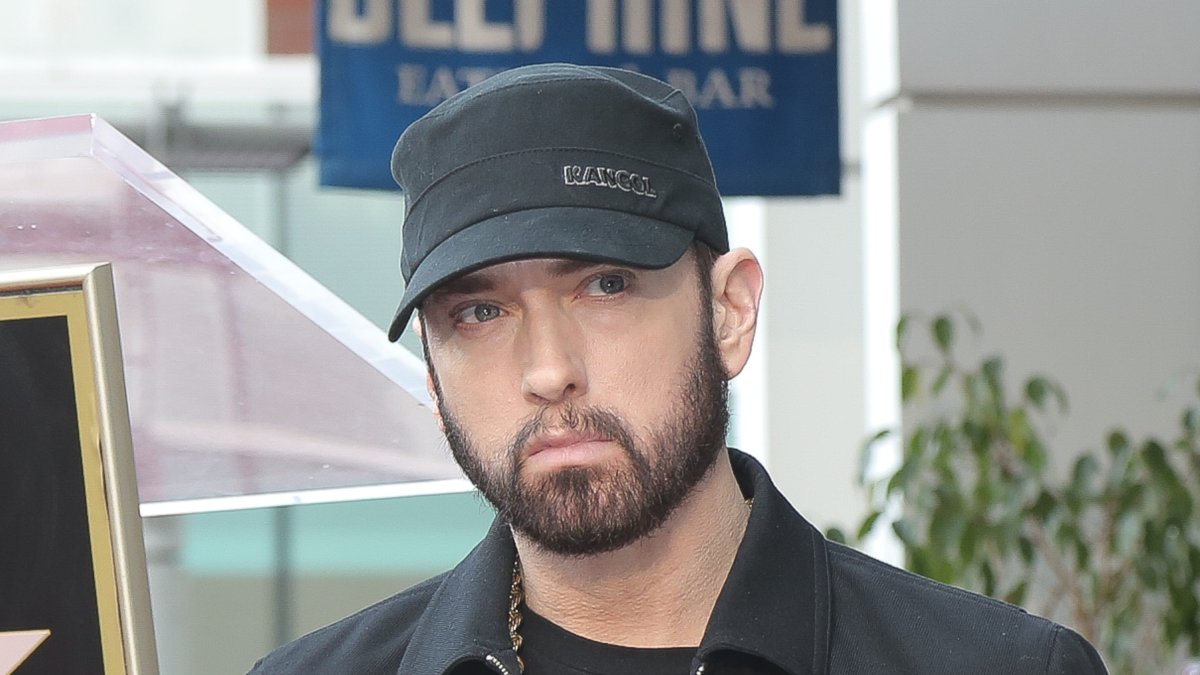 Eminem con una estrella en el Paseo de la Fama de Hollywood