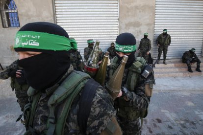 Hamas terrorists in Gaza