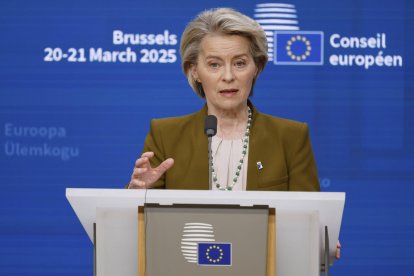 Von der Leyen in Brussels/ Geert Vanden Wijngaert
