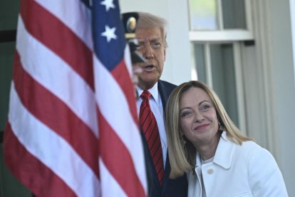 Trump recibe a Meloni en la Casa Blanca.