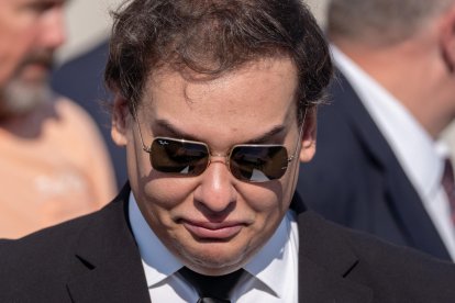 File image of Santos outside the courthouse.