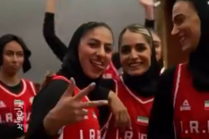 Video del combinado nacional femenino de baloncesto de Irán