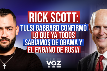 El senador Rick Scott en entrevista exclusiva en VOZ