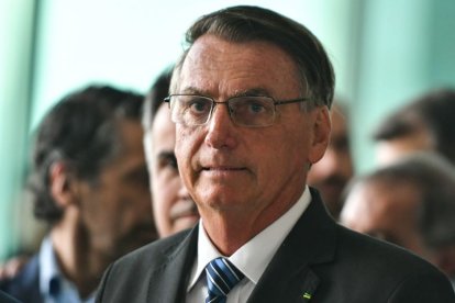 Jair Bolsonaro, durante un acto de presidencia de Brasil en noviembre de 2022.