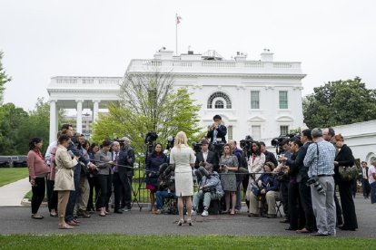 Periodistas en la Casa Blanca