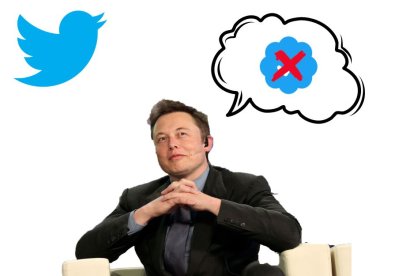 Twitter Blue Elon Musk Montaje