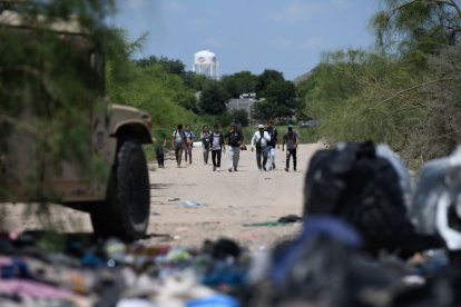 Inmigrantes en la frontera sur