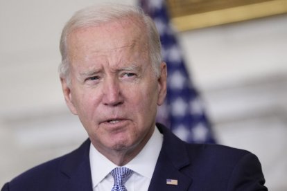 El presidente estadounidense Joe Biden en el ala Oeste de la casa Blanca