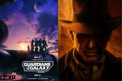 Posters cortesía de Walt Disney Studios del especial navideño de Guardianes de la Galaxia y de Indiana Jones y el llamado del destino.