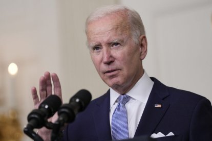 Joe Biden en una comparecencia de prensa en la Casa Blanca